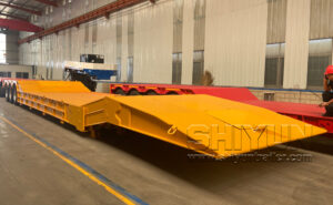 Folding Gooseneck Lowbed Trailer