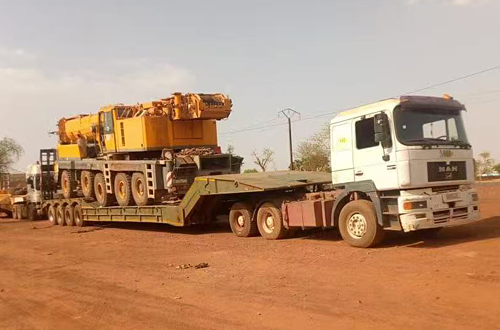 picture 26 shiyun folding gooseneck lowbed trailer for saudi arabia